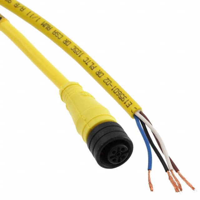 1200651120 CBL 4POS FMALE TO WIRE 3.28'