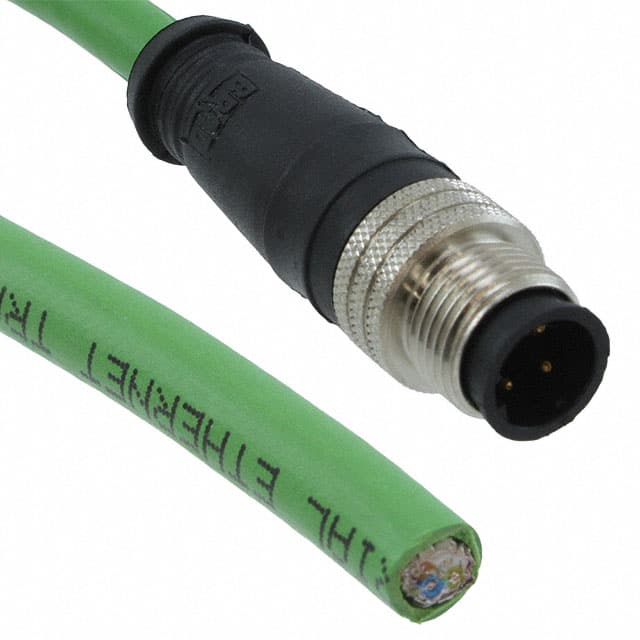 1300480046 CBL CIRC 4POS MALE TO WIRE 3.28'