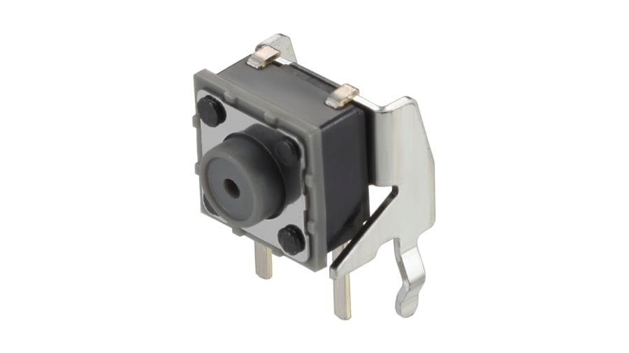 SKQJLBA010 The Alps Alpine SKQJLBA010 is a tactile switch featuring a side push operating direction and a sharp feeling type series. It offers a rating of 50mA at 12V DC.