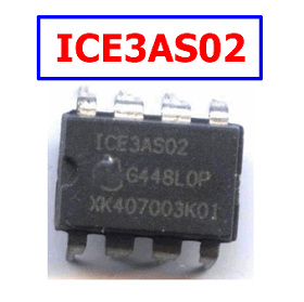 ICE3AS02 The Infineon ICE3AS02 is an off-line SMPS current-mode controller featuring an integrated 500V startup cell. It is designed for compact flyback power supplies.
