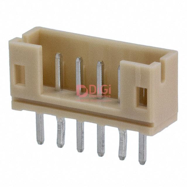B6BPHK The JST B6BPHK is a wire to board connector header with 6 positions and a 2.00mm pitch. It features through hole mounting and a tin contact finish.