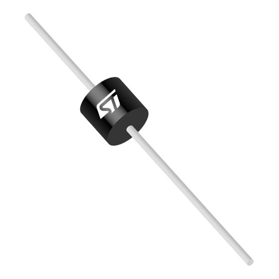BZW04-376BRL ST The STMicroelectronics BZW04-376BRL is a TVS Diode designed for high overvoltage protection. It offers a 376V stand-off voltage and 400W peak pulse power handling.