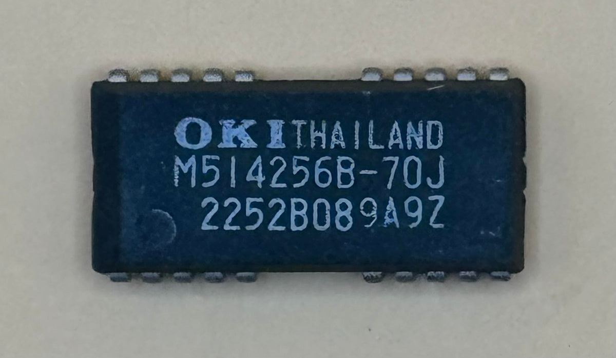 M514256B The OKI M514256B is a memory integrated circuit. It features RoHS3 compliance and an MSL 1 rating.