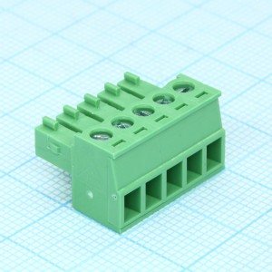15EDGK-3.81-05P-14-00A(H) The Degson Electronics 15EDGK-3.81-05P-14-00A(H) is a pluggable terminal block featuring 5 positions and a 3.81mm pitch. It comes in bulk packaging.