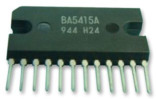 BA5406 The ROHM Semiconductor BA5406 is a dual power amplifier IC. It features 5W output power and operates with a supply voltage range of 5V to 15V.