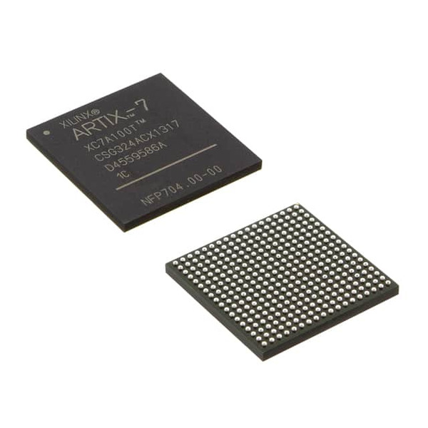 XC7A100T-2FG676I The Xilinx XC7A100T-2FG676I is an Artix-7 series FPGA with 101440 logic elements and 210 I/O pins. It is supplied in a 324-LFBGA, CSPBGA package.
