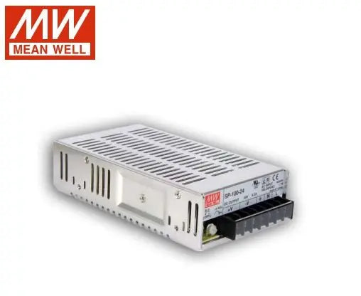 SP-100-15 The Mean Well USA SP-100-15 is a 101W enclosed AC DC converter with a 15V output and 6.7A rated current. It features universal AC input and built-in active PFC.