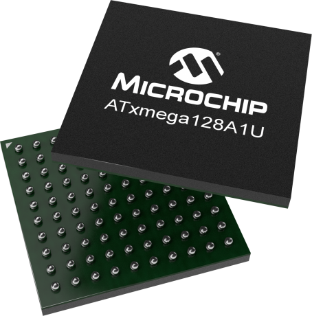 ATXMEGA128A1U-C7U The Microchip ATXMEGA128A1U-C7U is an 8/16-bit microcontroller featuring 128KB of FLASH memory and operating at up to 32MHz. It is housed in a 100-VFBGA package.