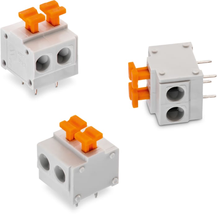 691411510006 This Würth Elektronik terminal block offers 6 positions at 5.08 mm pitch with screwless push-button termination. Rated for 10 A and 300 VAC, it is suitable for through-hole PCB mounting.