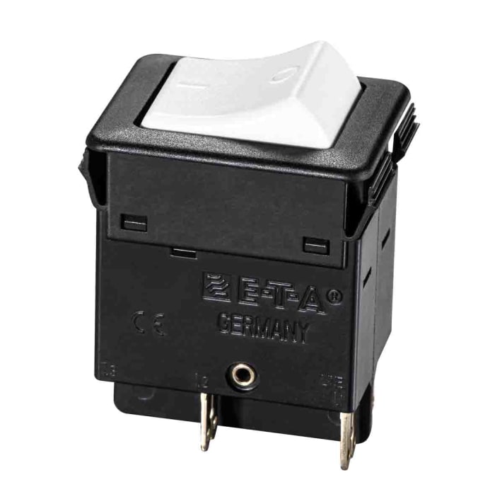 3130-F120-P7T1-W02Q-3A The E-T-A 3130-F120-P7T1-W02Q-3A is a 2-pole thermal circuit breaker designed for snap-in panel mounting. It features a 3A current rating and supports 240V AC or 28V DC operation.