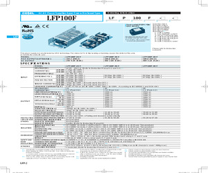 LFP240F-48-TY The Cosel LFP240F-48-TY is an Open Frame AC/DC converter with a 48V output. It offers 89% efficiency and a wide operating temperature range.