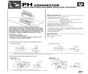 SPH-002GA-P0.5S This is a crimp socket contact from the SPH series, designed for 24-30 AWG wire with gold plating. It is rated for 3 A and 250 V.
