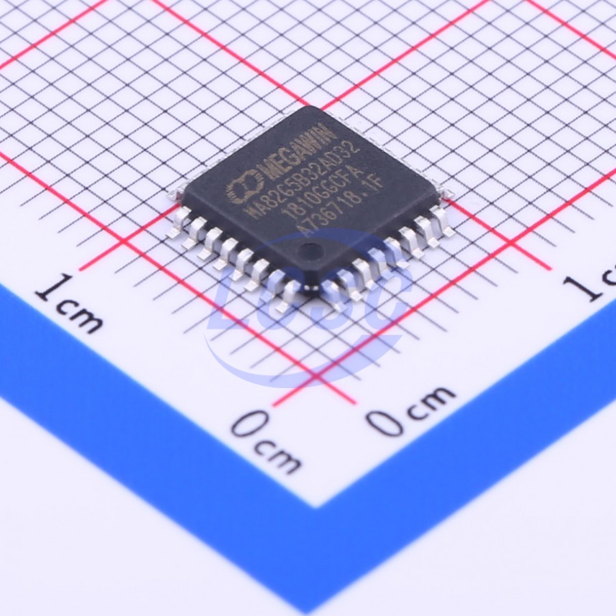 MA82G5B32AD32 The MEGAWIN MA82G5B32AD32 is an enhanced 1T 8051 microcontroller featuring 32KB of flash program memory and 256 bytes of internal data memory. It operates within a wide voltage range and industrial temperature conditions.