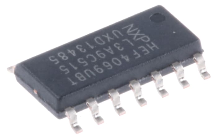 HEF4069UBT,652 The NXP Semiconductors HEF4069UBT,652 is a 6-channel unbuffered inverter integrated circuit. It operates within a supply voltage range of 3V to 15V.