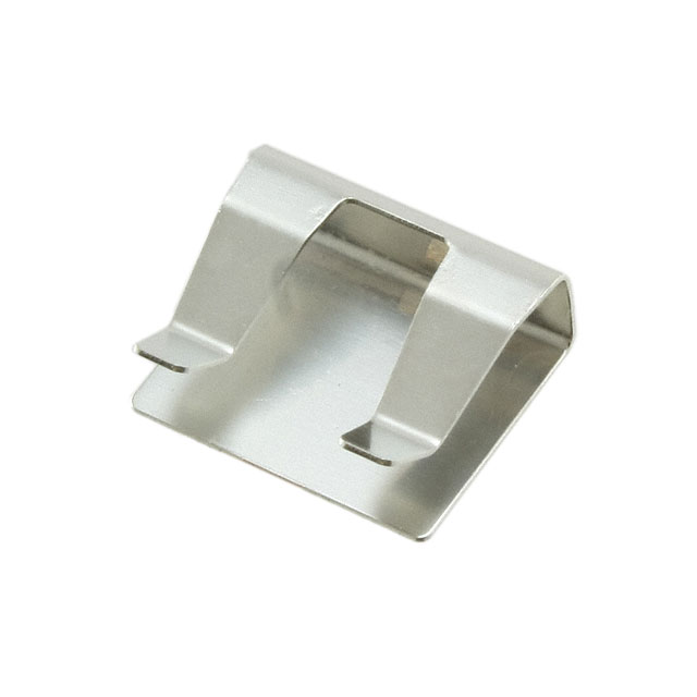 S8131-46R C-Type cable clip with solder mount, designed for cable management and coax grounding. Accommodates up to 3 x Ø2mm or 1 x Ø3mm cables.