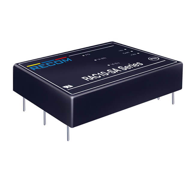 RAC10-12DA-E-ST The RECOM RAC10-12DA-E-ST is a 10W AC/DC converter featuring a universal input voltage range of 90-264 VAC. It provides dual outputs of +12VDC and -12VDC, each with a current rating of 380mA.