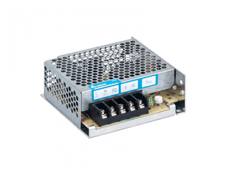 PMT-15V50W1AH The Delta Electronics PMT-15V50W1AH is an enclosed AC/DC converter delivering 50W of power at 15V. It features chassis mounting and universal input.