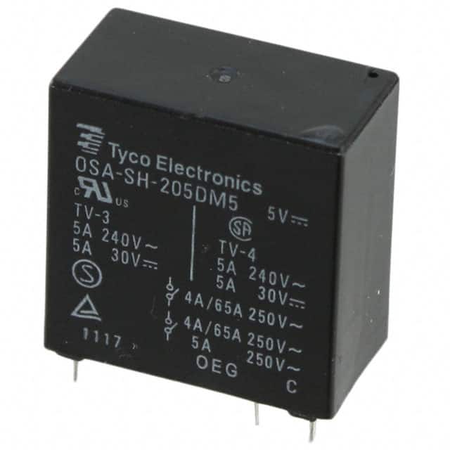 OSA-SH-205DM5,600 RELAY GEN PURPOSE DPST 5A 5V