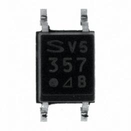 PC357 The Sharp PC357N2J000F is a 1-channel DC input photocoupler with a transistor output. It features 3750Vrms isolation and a surface mountable 4-SMD, Gull Wing package.