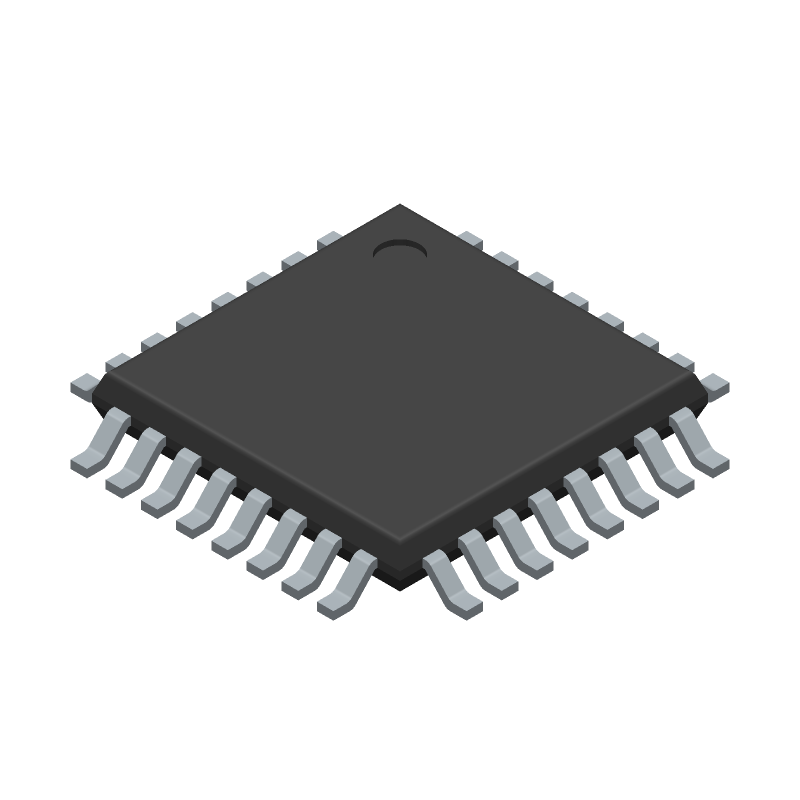 ATMEGA88PA-AUR The ATMEGA88PA-AUR is an 8-bit AVR microcontroller from Atmel with 8KB Flash memory, 1KB RAM, and 512B EEPROM. It operates at up to 20MHz and includes 23 I/O lines, 8-channel 10-bit ADC, and serial interfaces I²C, SPI, and UART.