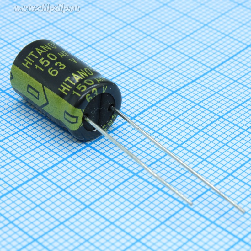 EHR4R7M2GB The Hitano Enterprise EHR4R7M2GB is an aluminum electrolytic capacitor with a capacitance of 4.7µF and a voltage rating of 400V. It features radial leads and a 105°C operating temperature.