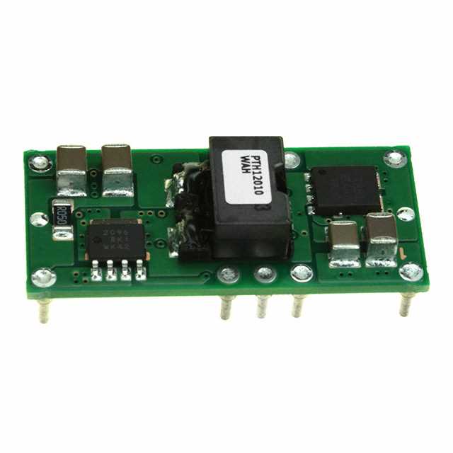PTH12010WAH The Texas Instruments PTH12010WAH is a non-isolated DC DC converter module. It features a 1.2-5.5V output voltage range and a maximum output current of 12A.