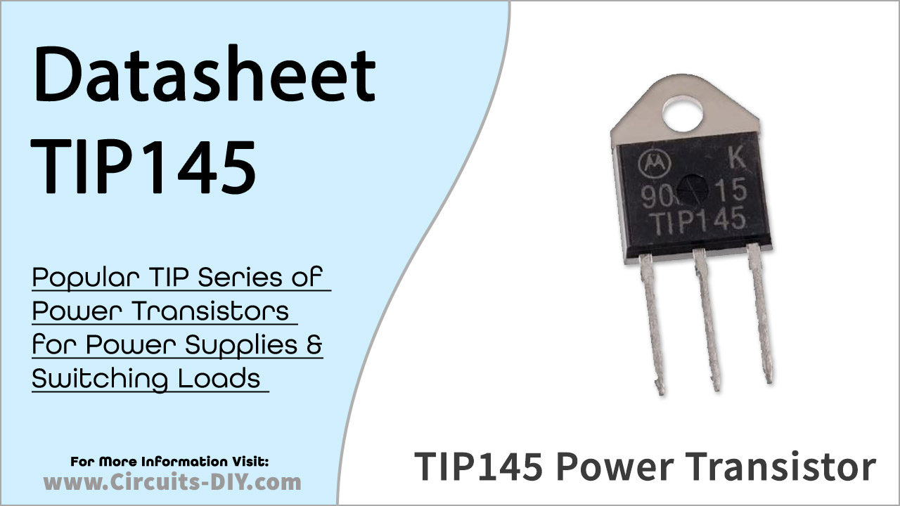 TIP145 The TIP145 is a PNP Power Darlington Transistor from Texas Instruments, featuring a TO-218 package. It offers a high DC current gain and is suitable for power linear and switching applications.