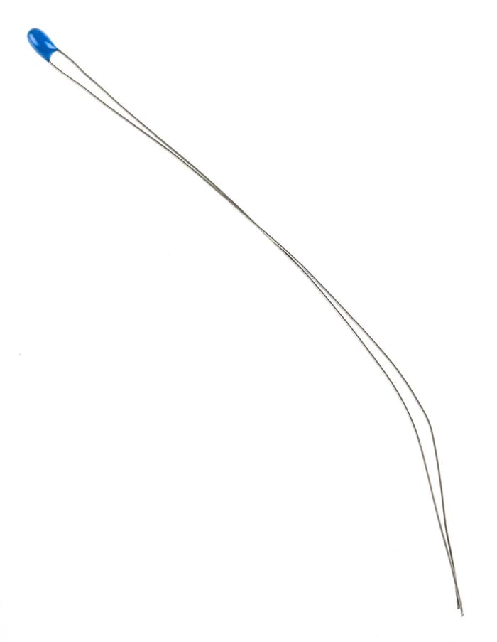 151-237 This RS PRO NTC thermistor features a 10kΩ resistance at 25°C and a tolerance of ±0.9%. It operates within a temperature range of -80°C to 150°C and is designed for surface mounting.