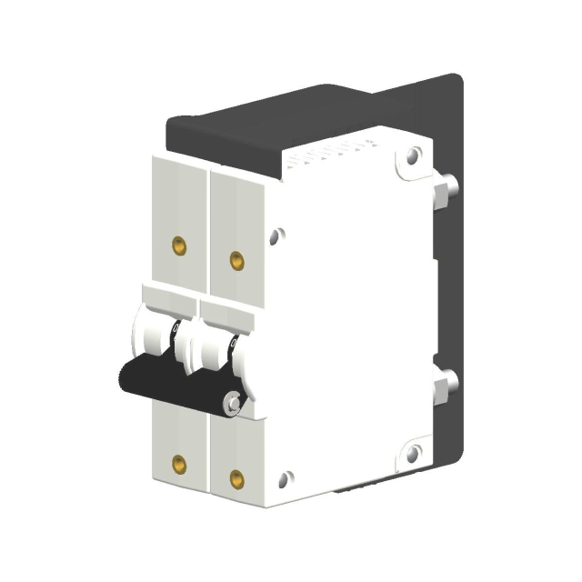 CX2-B0-10-640-32A-11C The Littelfuse Inc. CX2-B0-10-640-32A-11C is a 2-pole magnetic circuit breaker with a 40A current rating and 440V voltage rating. It is designed for panel mounting.