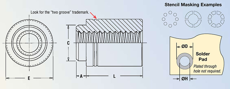 SMTSO-4.2-2ET The PEM SMTSO-4.2-2ET is a ReelFast surface mount standoff made from Lead-Free Carbon Steel with a tin finish. It is supplied on reels of 1100 units.