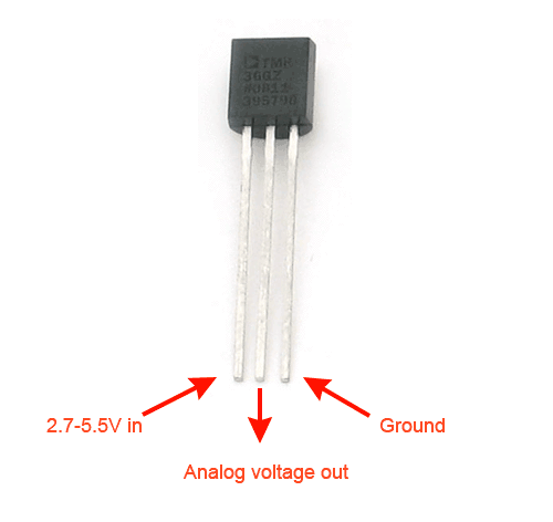 TMP36GZ The TMP36GZ is an analog temperature sensor from ADI Electronics, housed in a TO-92 package. It offers RoHS3 compliance and an MSL rating of 1.