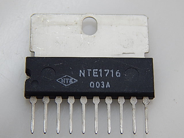 NTE1716 The NTE1716 from NTE Electronics is a semiconductor component. It features RoHS3 compliance and an MSL rating of 1 Unlimited.