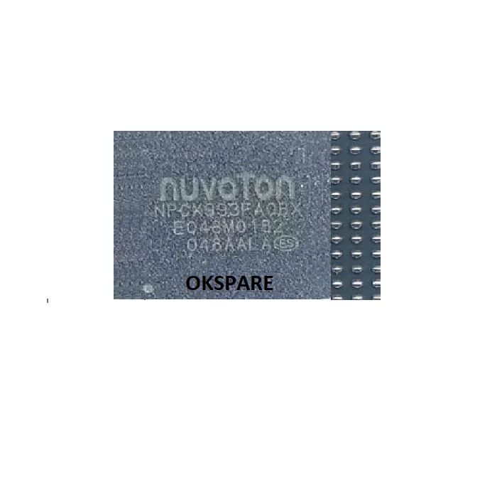 NPCX993FA0BX The Nuvoton NPCX993FA0BX is an advanced Embedded Controller IC in a BGA package, designed for laptop motherboard repair. It manages critical power and system functions.