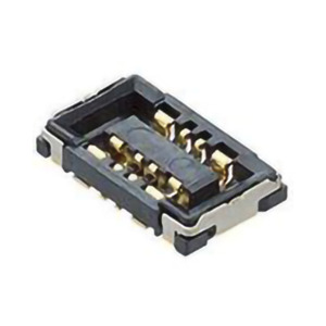 505004-0810 Molex 505004-0810 is a 0.4mm pitch board-to-board receptacle with 8 positions (4 power and 4 signal) in a 2-row configuration. It features female contacts, copper alloy with gold plating, and is designed for surface mount assembly.