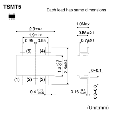 QS5U21 The ROHM Semiconductor QS5U21 is a MOSFET designed for various electronic applications. It features RoHS3 compliance and an MSL rating of 1.