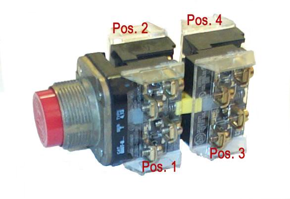 800T-D6A The Allen Bradley 800T-D6A is a momentary contact, non-illuminated pushbutton switch. It features a red mushroom head operator and a standard 1 NO-1 NC contact block.