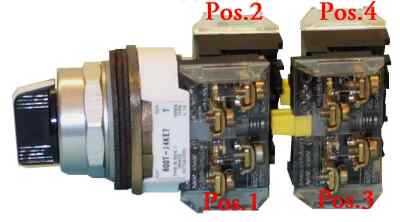 800T-H5A The Allen Bradley 800T-H5A is a 2-position, non-illuminated selector switch. It features a standard white knob and a spring return function.