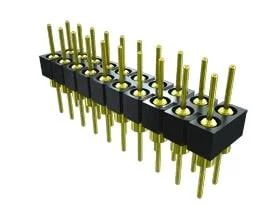 TD-107-T-AA The Samtec, Inc. TD-107-T-AA is a 14-position header with a 2.54mm pitch. It features through hole mounting and solder termination.