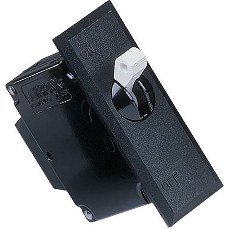 IUGH666-1-61-30.0-01 Magnetic hydraulic circuit breaker rated at 30A with 3 poles, lever actuator, and panel mount.