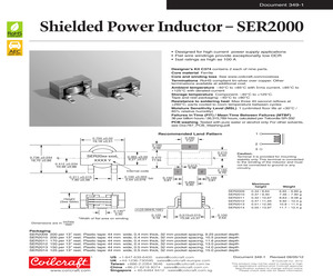 SER2010-681MLB The Coilcraft SER2010-681MLB is a power inductor with a nominal inductance of 0.68 µH and a tolerance of ±20%. It features a ferrite core and a rectangular package.
