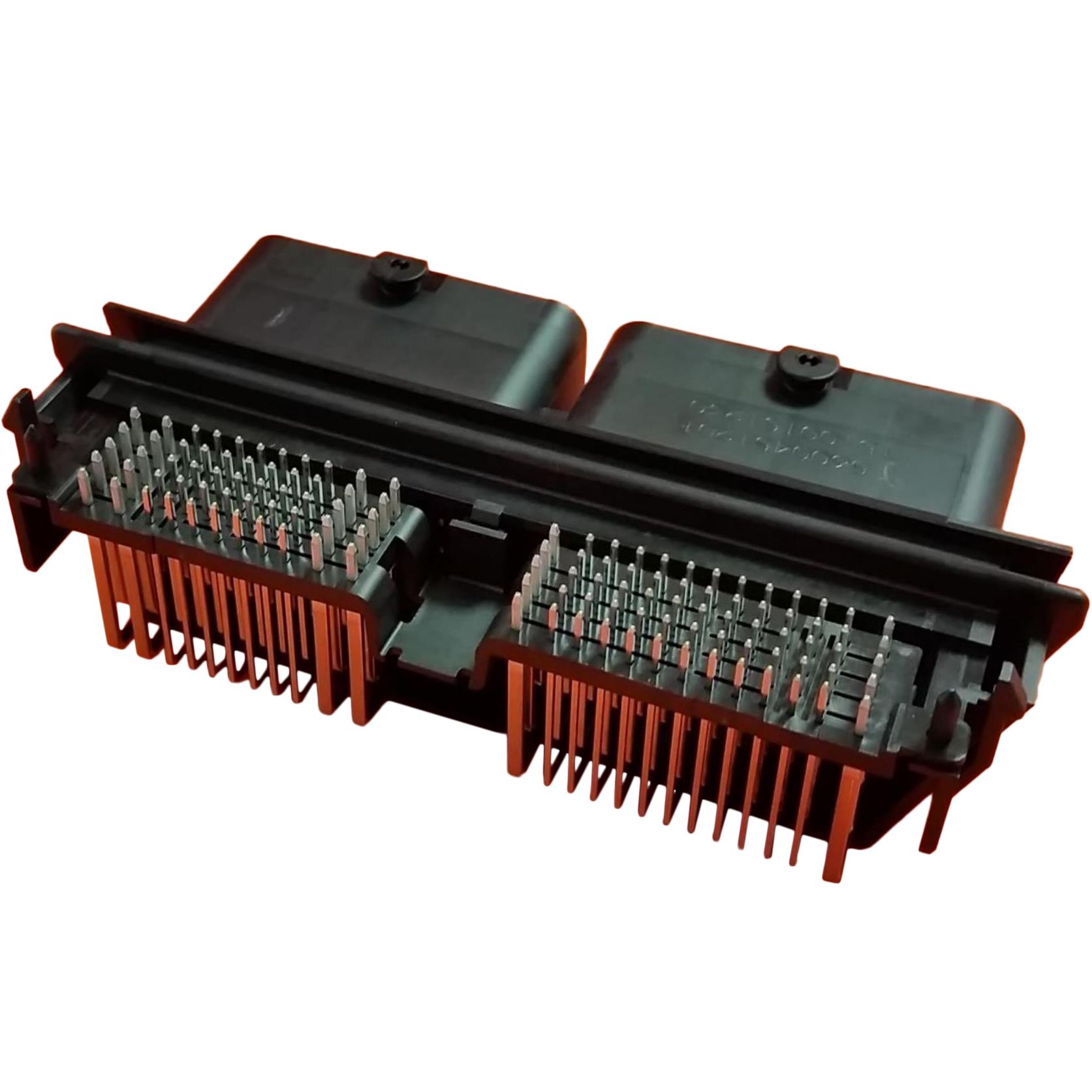 5600451201 Molex 5600451201 is a 120-position header male pin connector from the CMX series. It features through hole right angle mounting, shrouded 4-wall design, and is rated for 12A per contact at 14VDC.