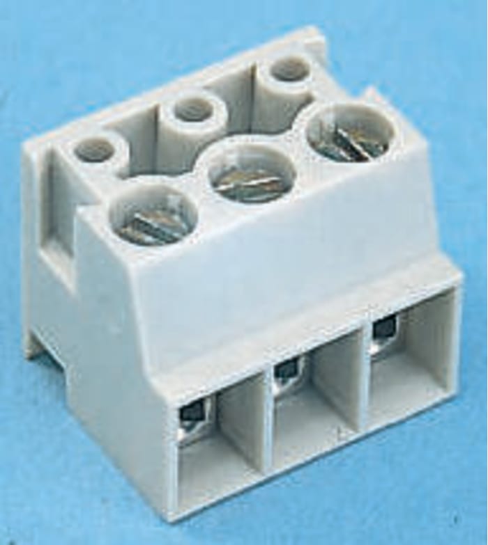 25.602.2253.0 The Wieland Electric 25.602.2253.0 is a 2-contact PCB terminal block with a 5mm pitch. It features a 15A current rating and 300V voltage rating.
