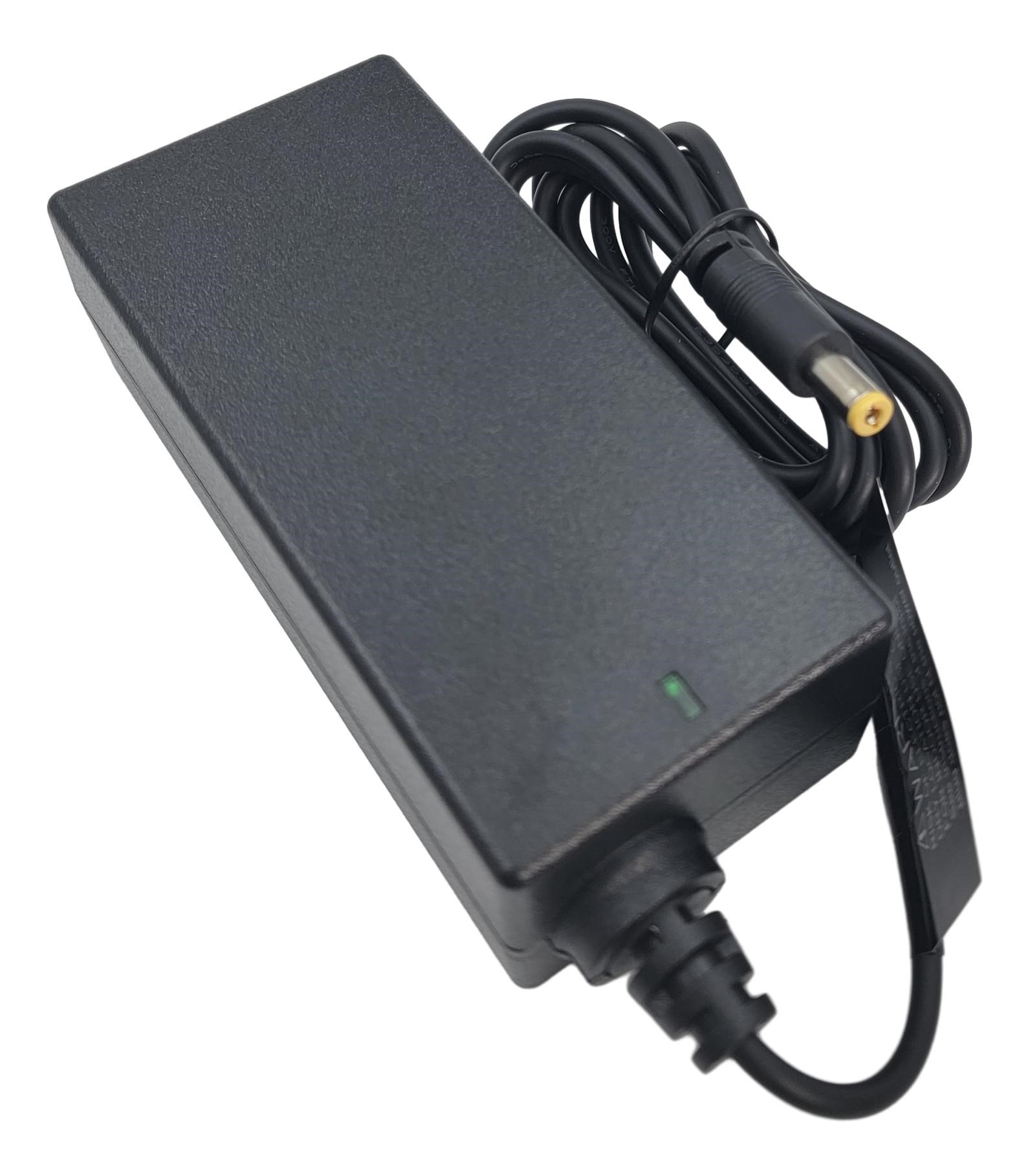 TR9KI1500CCPIMNAR6B The GlobTek, Inc. TR9KI1500CCPIMNAR6B is a 36W AC/DC desktop adapter with a 24V output at 1.5A. It features Level VI efficiency and an IEC 320-C8 input connector.