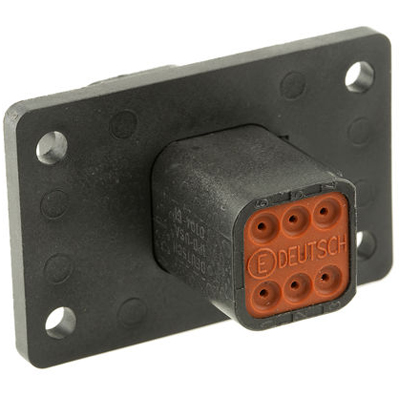 DT04-6P-CL06 This is a 6-position receptacle housing from TE Connectivity designed for panel mount applications. It features male pin contacts, crimp termination, and IP68/IP6K9K environmental protection.