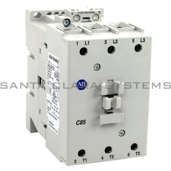 100-C85KD00 The Allen Bradley 100-C85KD00 is a 3-pole IEC contactor designed for AC-3 motor starting applications. It features a 110V coil voltage and a rated operating current of 85A.
