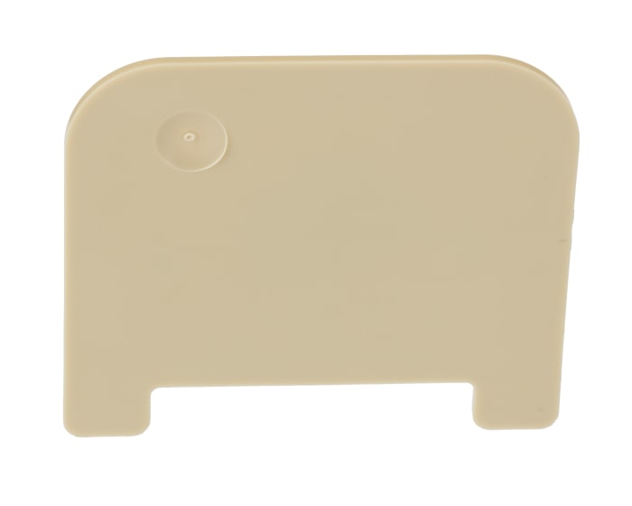 0302860000 This Weidmüller TW SAK2.5 series partition plate is designed for use with DIN rail terminal blocks. It is made of beige polyamide.