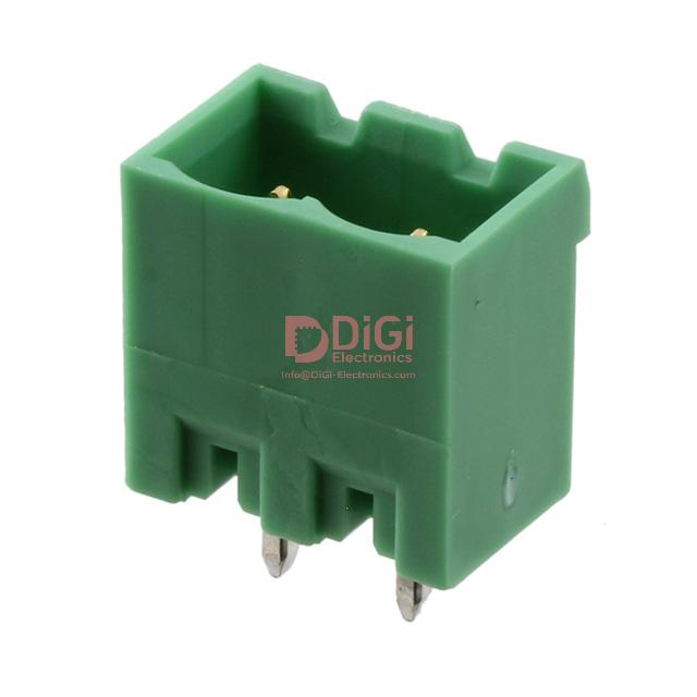 MSTBVA2,5/2-G The Phoenix Contact MSTBVA2,5/2-G is a 2-position terminal block header with a 5.08mm pitch. It features vertical through-hole mounting and a 12A current rating.