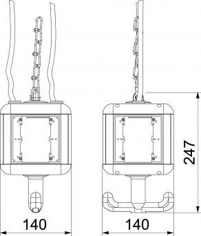 6109800 The OBO HoverCube VH-4 is an empty housing designed for installing electrical resources. It features a durable Polyamide construction and IP20 protection rating.