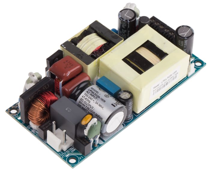 LFWLP225-1005 The EOS Power LFWLP225-1005 is a 225W open frame switching power supply. It provides a 30V dc output at 7.5A and features a universal input voltage range.