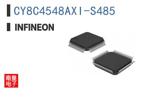 CY8C4548AXI-S485 The Infineon CY8C4548AXI-S485 is a 32-bit microcontroller based on the ARM Cortex-M0+ core, operating at up to 48MHz. It features 256KB of Flash memory and 32KB of RAM.